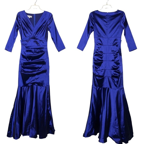 Rickie Freeman for Teri Jon Sapphire Gown - Picture 1 of 8